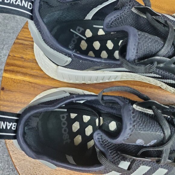 Adidas NMD R1 Shoes Men's 12 Black Low Top Lace Up Running Athletic Sneakers - Picture 7 of 9